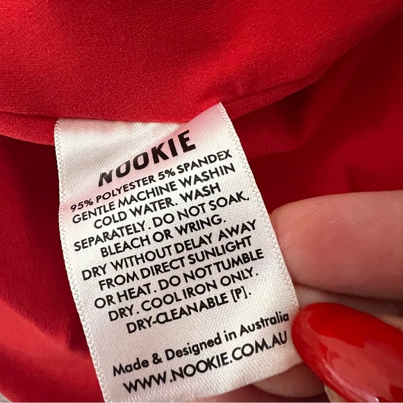NEW NWT Nookie Trinity Maxi Gown In Cherry Red - Picture 11 of 11